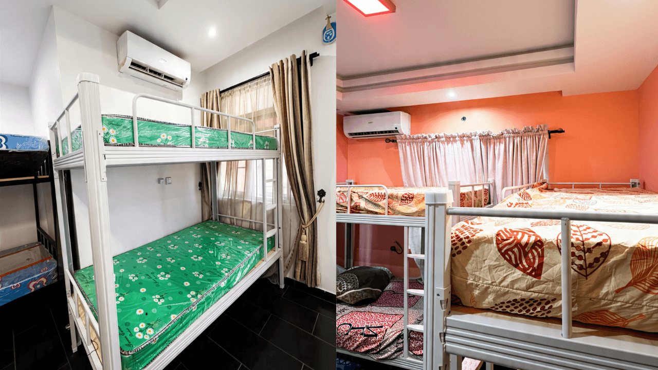 Standard and VIP rooms at the Aptech Ibadan student accommodation